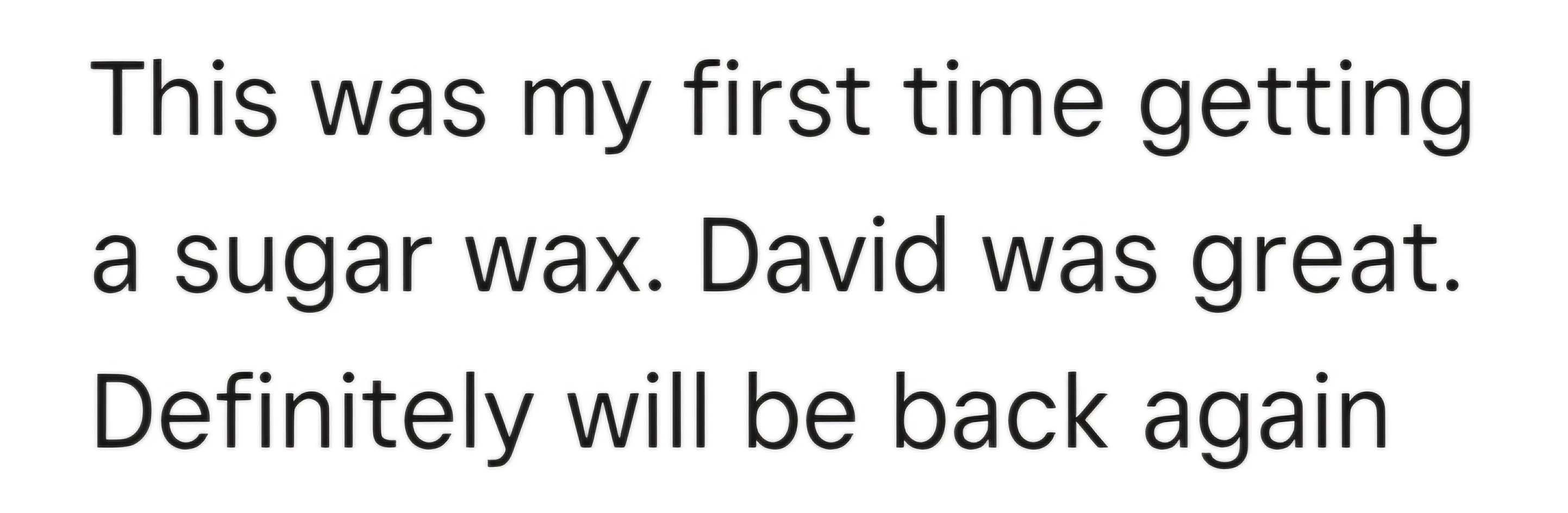 5-star client review for The Sugared Duck men's grooming services